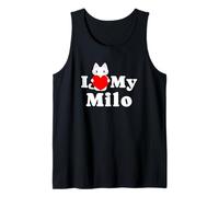 Amante de los Gatitos de I Love My Milo Cat Dueño Camiseta sin Mangas