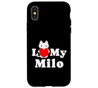 Amante de los Gatitos de I Love My Milo Cat Dueño Carcasa para iPhone X/XS