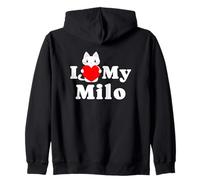Amante de los Gatitos de I Love My Milo Cat Dueño Sudadera con Capucha