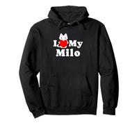 Amante de los Gatitos de I Love My Milo Cat Dueño Sudadera con Capucha