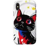 Amante de los Gatos, Colorido, Lindo, Gato, Arte para Mujeres y niñas Carcasa para iPhone X/XS