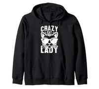 Amante de los gatos divertido - Crazy Cat Lady Sudadera con Capucha