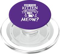 Amante de los Gatos Divertido Gatito Juego de Palabras Humor juguetón PopSockets PopGrip para MagSafe