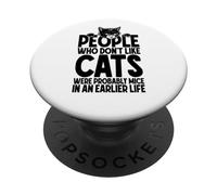 Amante de los Gatos Dueño Personas Divertidas a Las Que no Les Gustan los Gatos Eran Ratones PopSockets PopGrip Adhesivo
