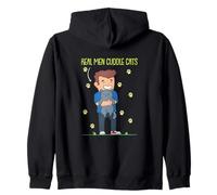 Amante De Los Gatos Hombres Reales Abrazos Gatos Cita Felino Kitty Catfather Sudadera con Capucha