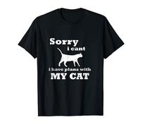 Amante de los gatos Tengo planes con mi gato Camiseta