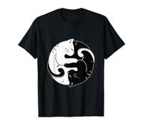 Amante de los gatos Ying Yang - Meditación del Budismo Camiseta