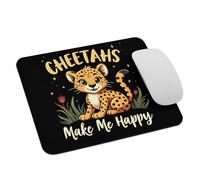 Amante De Los Guepardos De La Sabana Africana. Los Guepardos Me Hacen Feliz. Alfombrilla De Escritorio Lavable Mousepad Duradero Alfombrilla De Ratón para Oficina Pc Hogar 25X30Cm