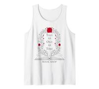 Amante de los Libros Florales Vintage de Tale As Old As Time Camiseta sin Mangas