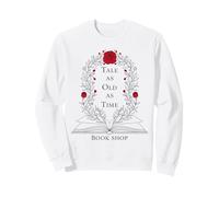 Amante de los Libros Florales Vintage de Tale As Old As Time Sudadera
