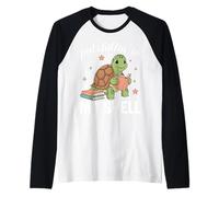 Amante de los Libros Just Chillin In My Shell Turtle Camiseta Manga Raglan