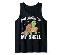 Amante de los Libros Just Chillin In My Shell Turtle Camiseta sin Mangas