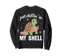 Amante de los Libros Just Chillin In My Shell Turtle Sudadera
