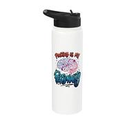 Amante de los libros, la poesía es mi personalidad, lector de ratones de biblioteca Stainless Steel Insulated Water Bottle