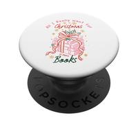 Amante de los Libros Todo lo Que Realmente Quiero para Navidad es más Libros PopSockets PopGrip Adhesivo