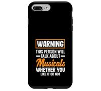 Amante de los musicales Advertencia Habla sobre musicales Carcasa para iPhone 7 Plus/8 Plus