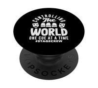 Amante de los musicales controlando el mundo One Cue PopSockets PopGrip Adhesivo