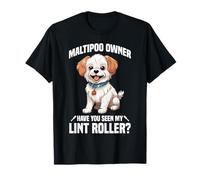 Amante de los perros, amante de las mascotas, rodillo de pelusa para entusiastas de los perros Maltipoo Camiseta