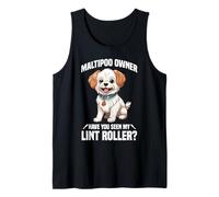 Amante de los perros, amante de las mascotas, rodillo de pelusa para entusiastas de los perros Maltipoo Camiseta sin Mangas
