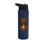 Amante de los perros American Pitbull Terrier Stainless Steel Insulated Water Bottle