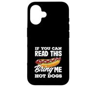 Amante de los perros calientes, si puedes leer esto, tráeme perros calientes Carcasa para iPhone 16