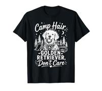 Amante de los Perros Camp Hair Golden Retriever Don't Care Camiseta