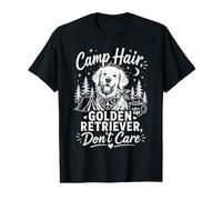 Amante de los Perros Camp Hair Golden Retriever Don't Care Camiseta gráfica económica