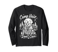 Amante de los Perros Camp Hair Golden Retriever Don't Care Manga Larga