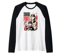 Amante de los Perros Chihuahua Power, pequeños Pero poderosos Camiseta Manga Raglan