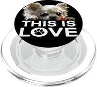 Amante de los perros Chiwawa de pelo largo This Is Love Chihuahua PopSockets PopGrip para MagSafe