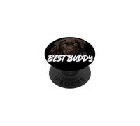 Amante de los Perros Chocolate Lab Puppy Best Buddy Labrador Retriever PopSockets PopGrip Adhesivo