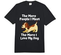 Amante de los Perros, cuanta más Gente conozco, más Amo a mi Perro Comfort Colors Adult Heavyweight T-Shirt