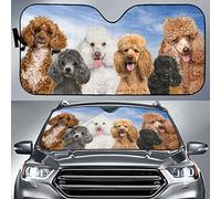Amante De Los Perros De La Familia Poodle. Parasol para Parabrisas Térmico Parasol Luna De Coche Protección Solar Paraguas Luna De Coches Universal para Camión Todoterreno Furgonetas S