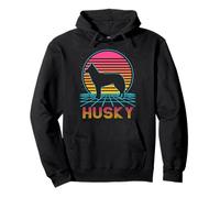 Amante de los Perros Estilo Husky Siberiano Retro Vintage de Sudadera con Capucha