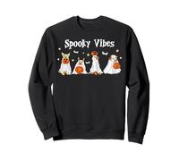Amante de los Perros Ghost Dog Trick Or Treat Halloween, Vibraciones espeluznantes Sudadera