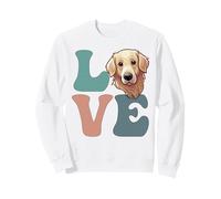 Amante de los Perros Golden Retriever Love Sudadera