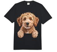 Amante de los Perros Goldendoodle, Divertido, Que mira a los Perros Golden Doodle Comfort Colors Adult Heavyweight T-Shirt