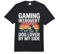 Amante de los Perros introvertidos de Juegos a mi Lado Comfort Colors Adult Heavyweight T-Shirt