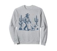 Amante de los perros Jack Russell Terrier Bigfoot Western Cowboy Sudadera