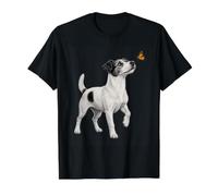 Amante de los Perros Jack Russell Terrier Butterfly Camiseta gráfica económica