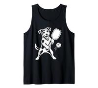Amante de los Perros Jack Russell Terrier Pickleball Sports Vintage Camiseta sin Mangas