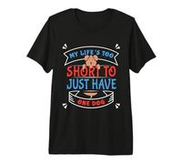 Amante de los Perros La Vida de los Padres es Demasiado Corta para un Solo Perro Camiseta Premium