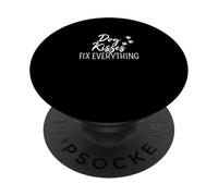 Amante de los perros lindo dueño de cachorros besos de perro arreglar todo PopSockets PopGrip Adhesivo
