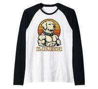 Amante de los perros Musculoso English Cream Golden Retriever Camiseta Manga Raglan