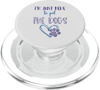 Amante de los Perros para niñas, Estoy aquí para acariciar a los Perros Cosas Mujeres PopSockets PopGrip para MagSafe