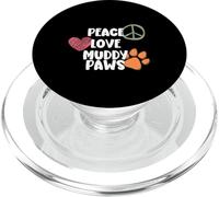 Amante de los Perros | Peace Love and Muddy Paws Dog Mom PopSockets PopGrip para MagSafe