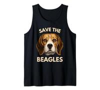 Amante de los Perros Save The Beagles Rescue Awareness Camiseta sin Mangas