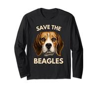 Amante de los Perros Save The Beagles Rescue Awareness Manga Larga