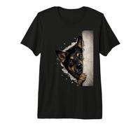 Amante de los Perros, Woof, Mascota, Animal, Cachorro, Pastor Alemán Camiseta Premium