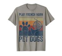 Amante de los perros y jugador de cuerno francés - Pet Dogs Play French Horn Camiseta